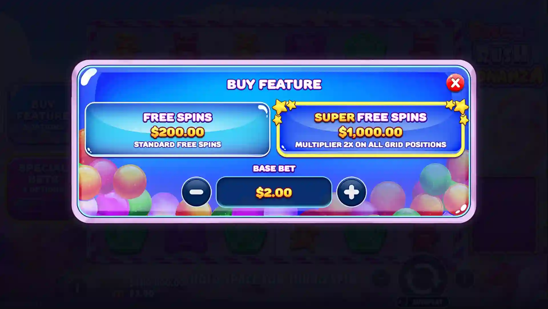 Buying free spin