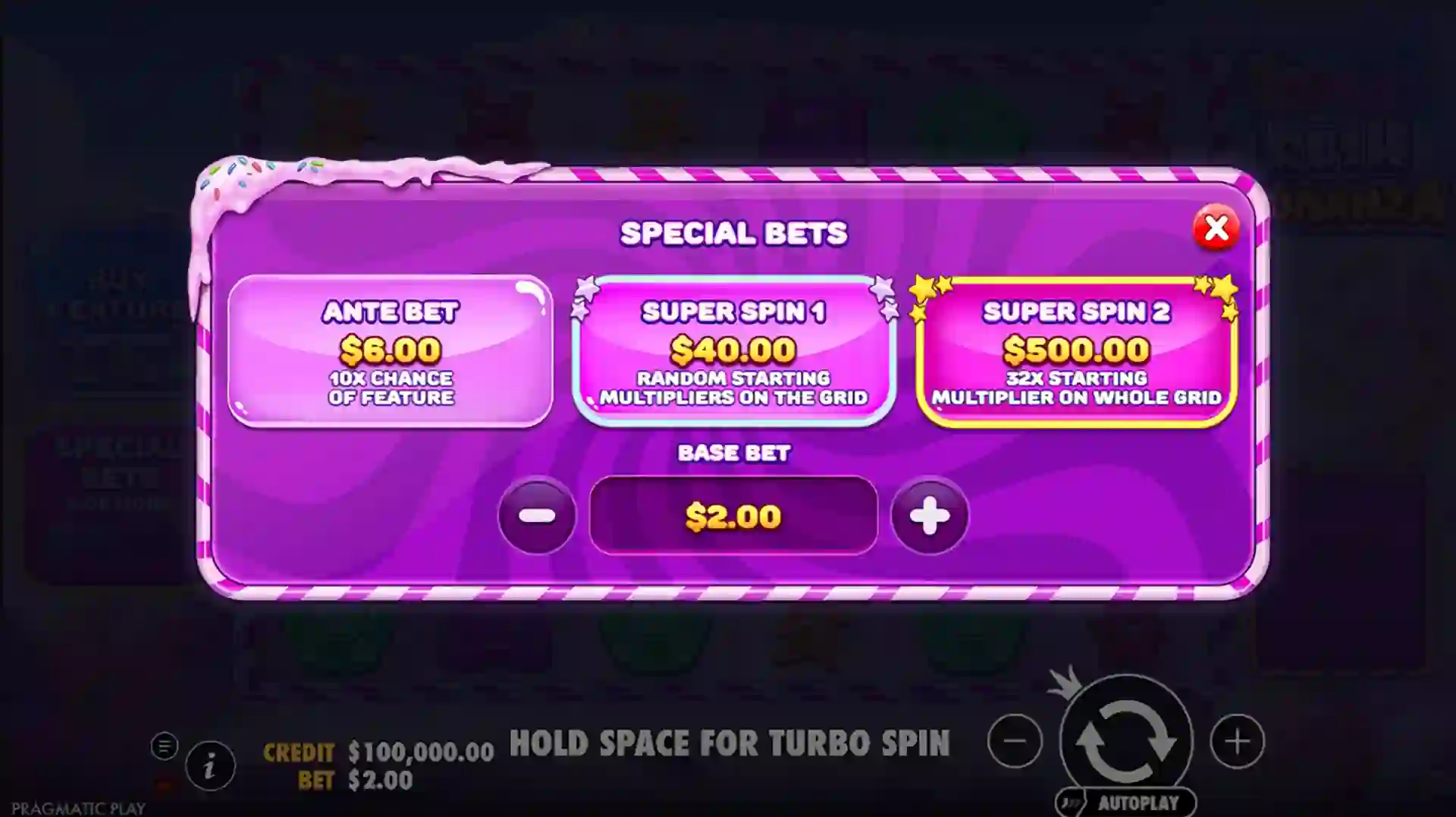Three Ante Bet features