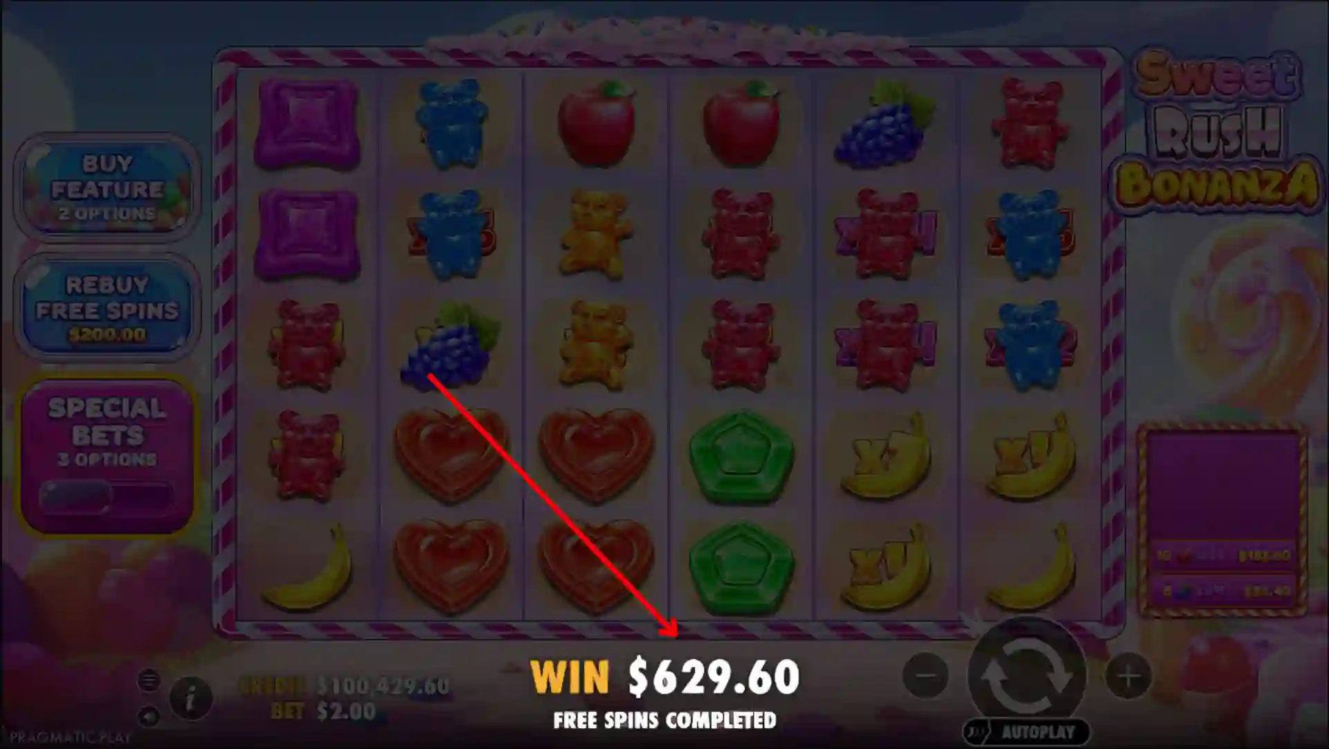 Win after free spins